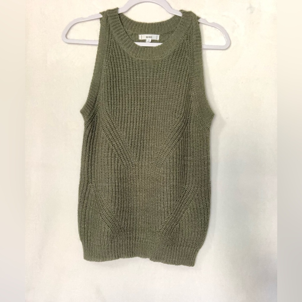 Olive Green sweater tank